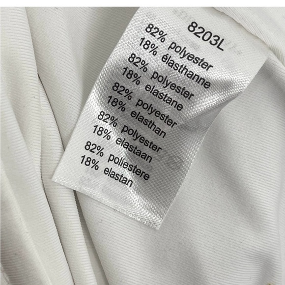 Lacoste White Dress with Yellow and Green Straps - Picture 11 of 11